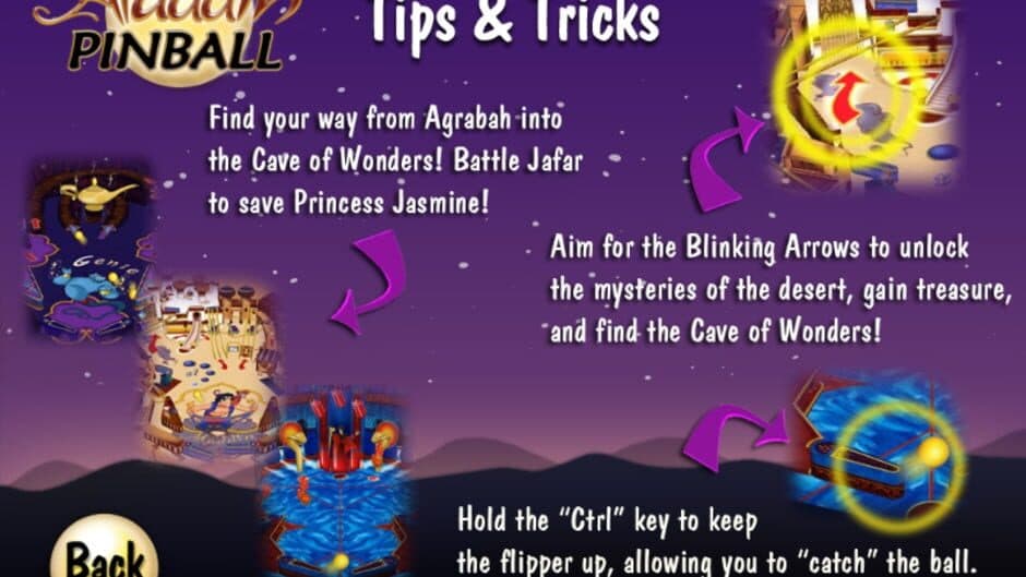 Aladdin Pinball screenshot