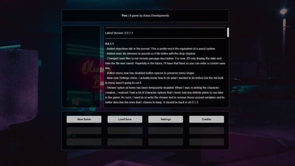 Pox screenshot