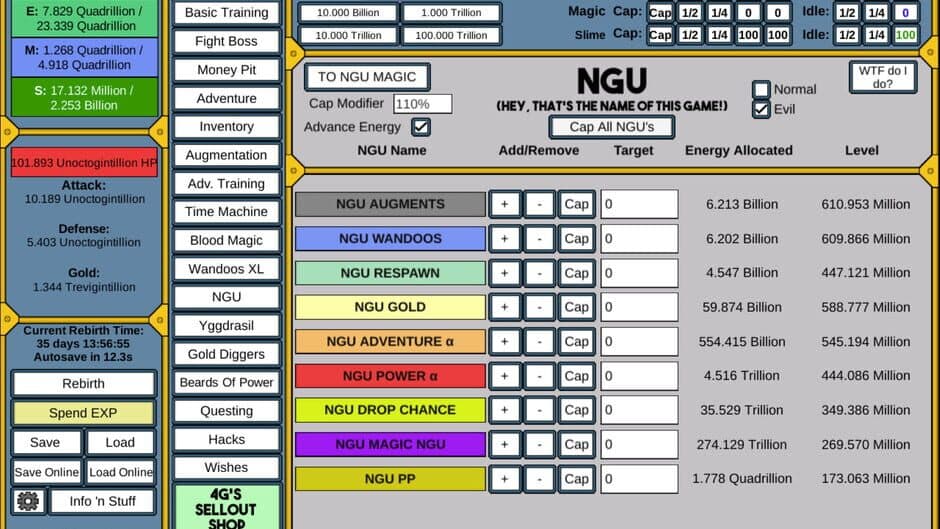 NGU Idle screenshot