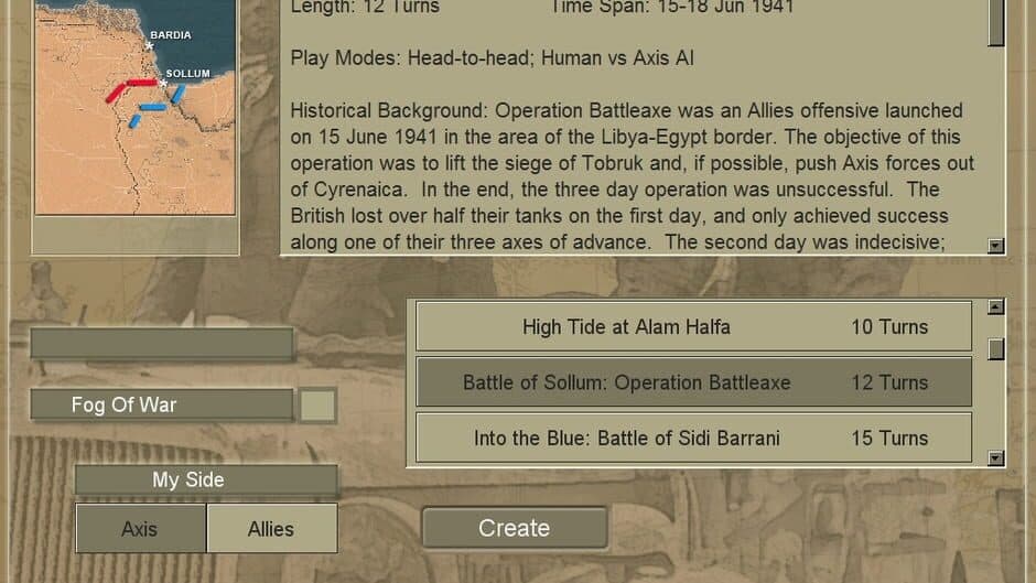 Desert War 1940-1942 screenshot