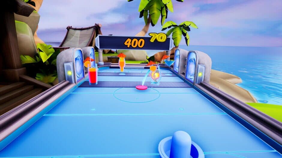 Tropical Air hockey screenshot