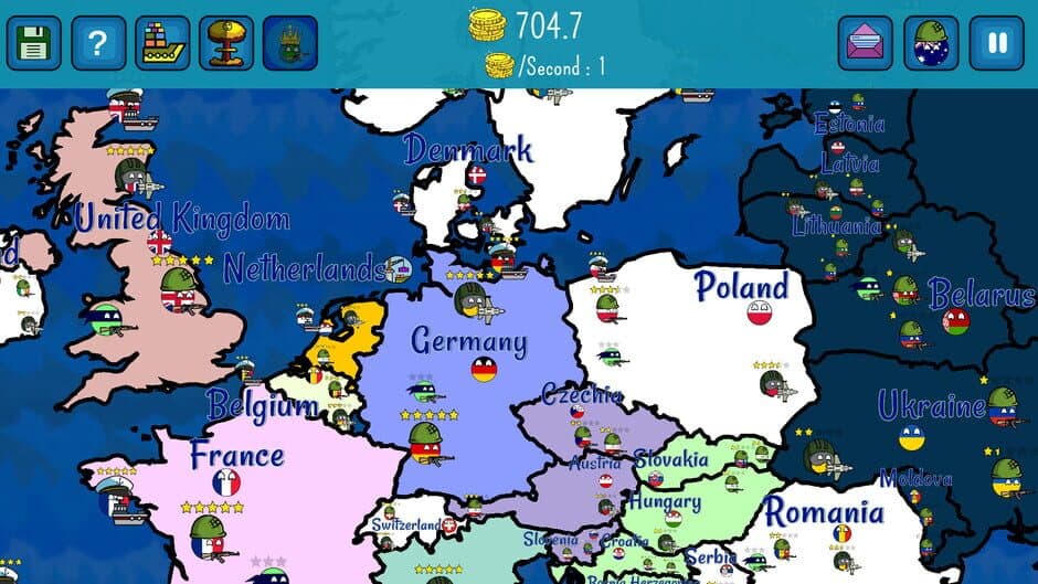 Dictators:No Peace Countryballs screenshot