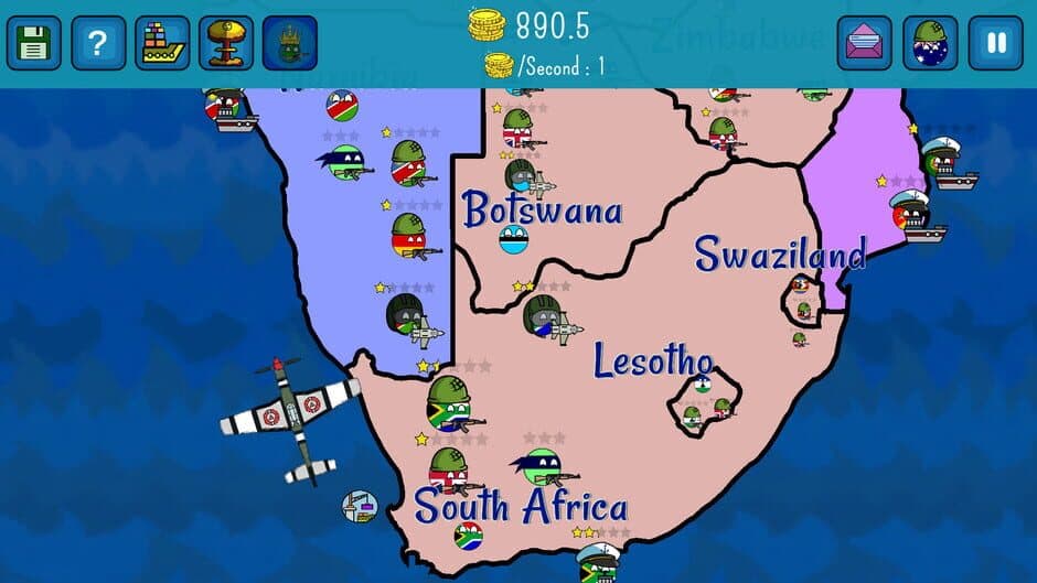 Dictators:No Peace Countryballs screenshot