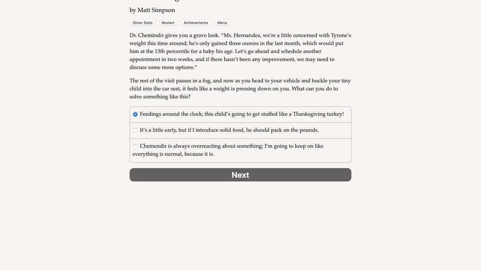 The Parenting Simulator screenshot
