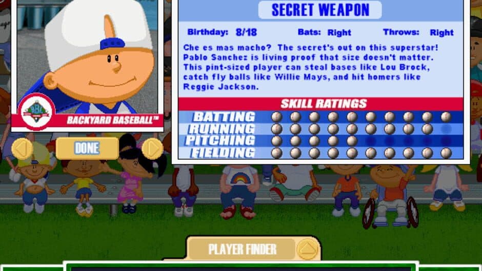 Backyard Baseball 2001 screenshot