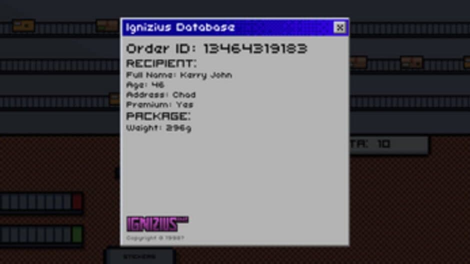 Unpacking screenshot