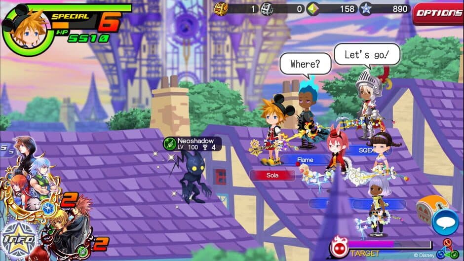 Kingdom Hearts χ[chi] screenshot