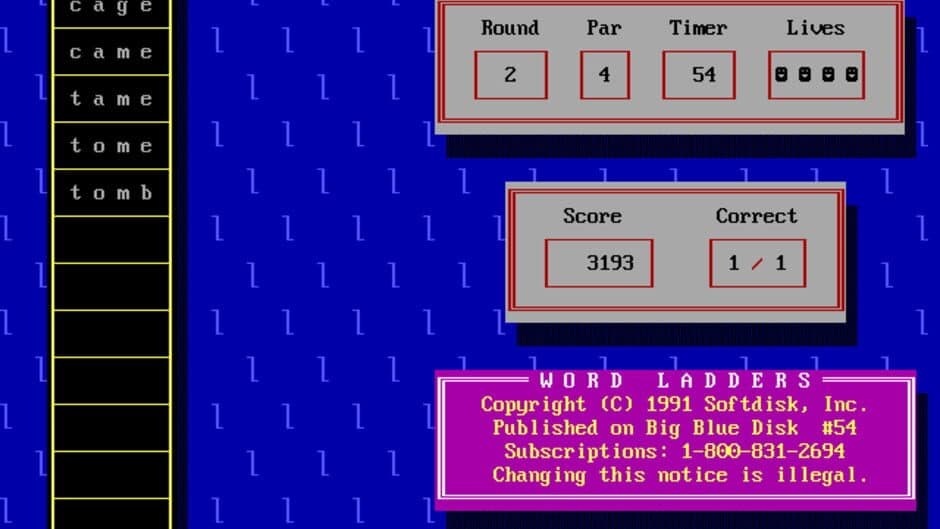 Big Blue Disk #54 screenshot