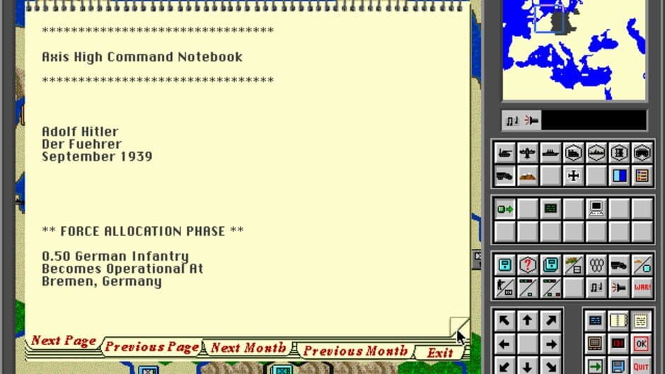 High Command: Europe 1939-'45 screenshot