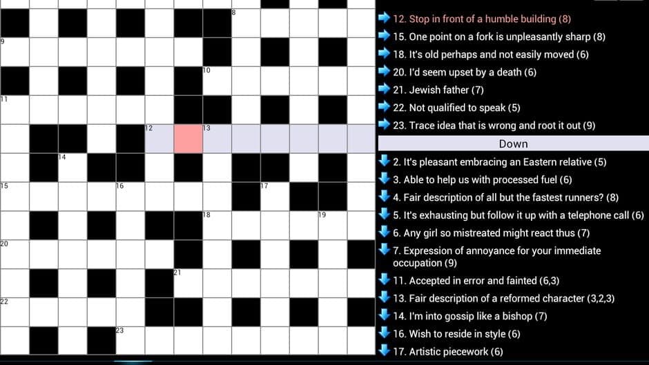 Cryptic Crosswords screenshot