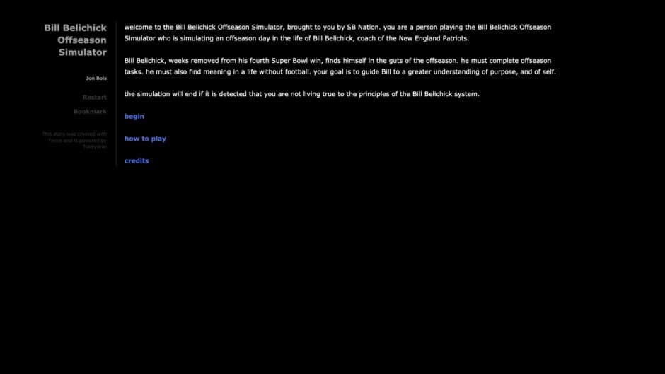 Bill Belichick Offseason Simulator screenshot