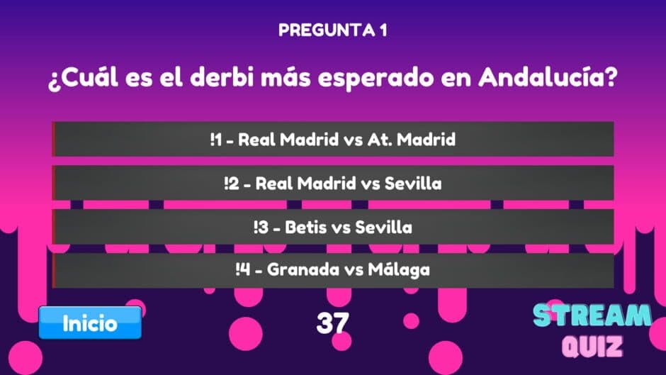 Stream Quiz screenshot