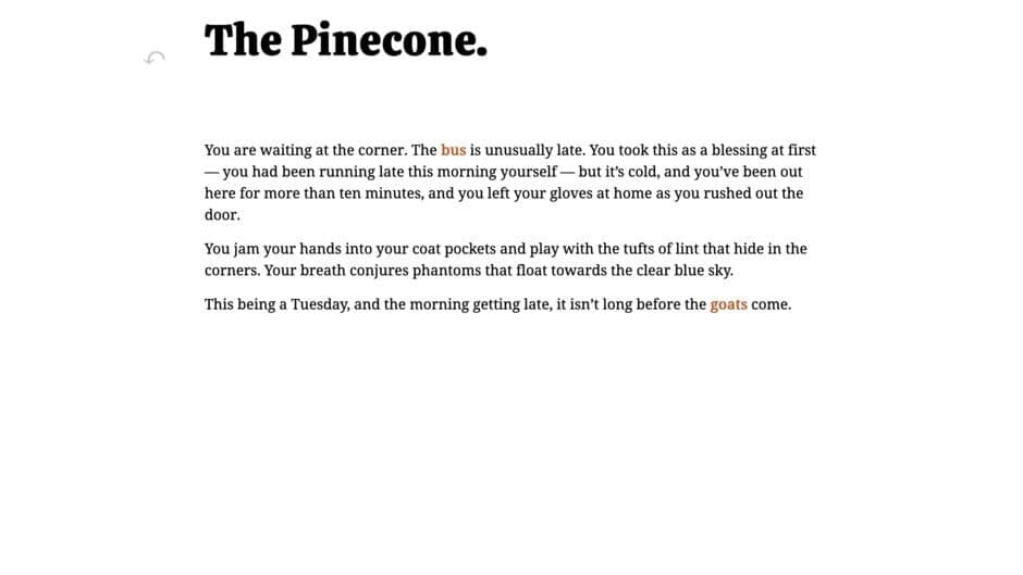 The Pinecone screenshot