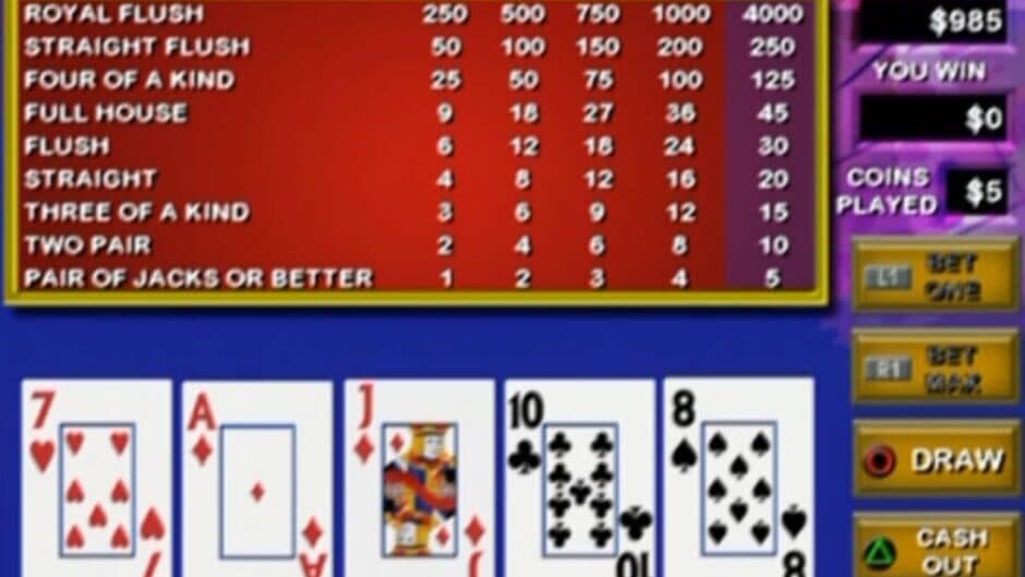 Video Poker & Blackjack screenshot