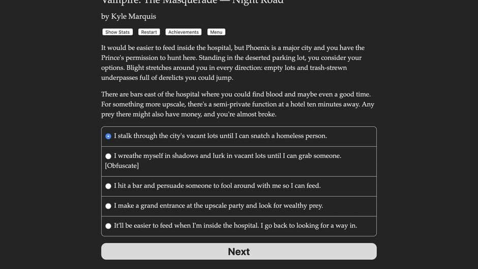 Vampire: The Masquerade - Night Road screenshot