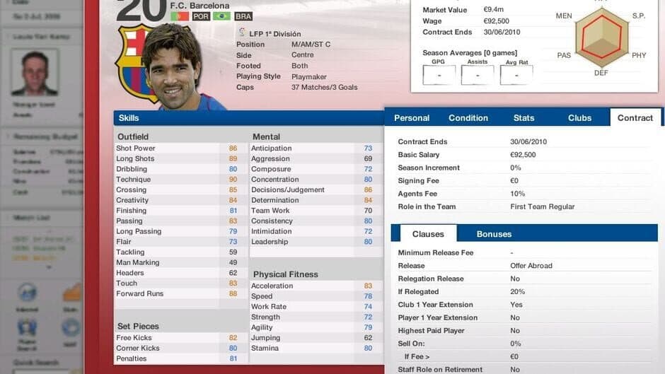 FIFA Manager 07 screenshot