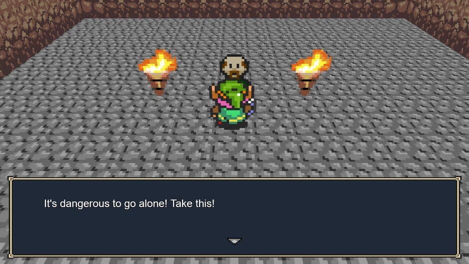 Paper Zelda RPG screenshot