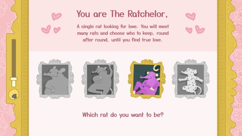 The Ratchelor: A Rat Dating Sim screenshot