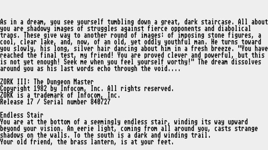 Zork III: The Dungeon Master screenshot