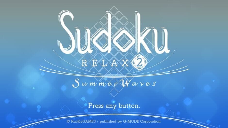 Sudoku Relax 2 Summer Waves screenshot