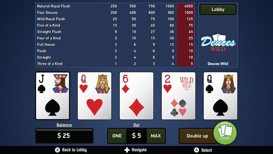 Deuces Wild: Video Poker screenshot