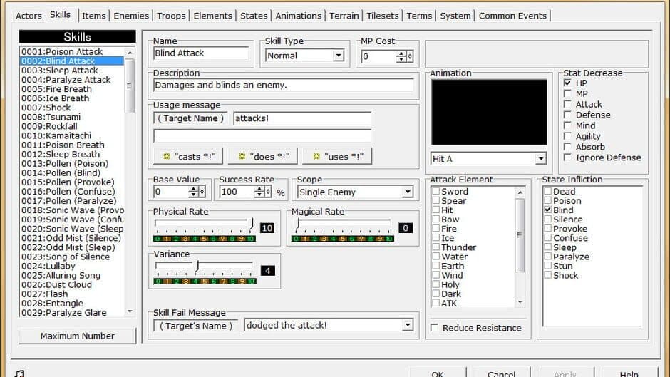 RPG Maker 2000 screenshot