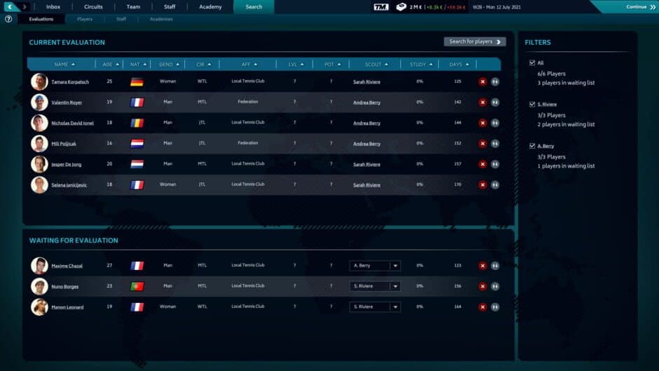 Tennis Manager 2021 screenshot