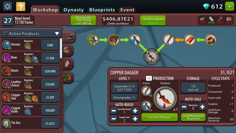 Crafting Idle Clicker screenshot