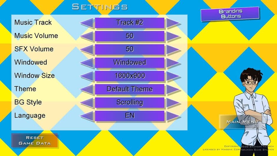 Brandins Buttons screenshot