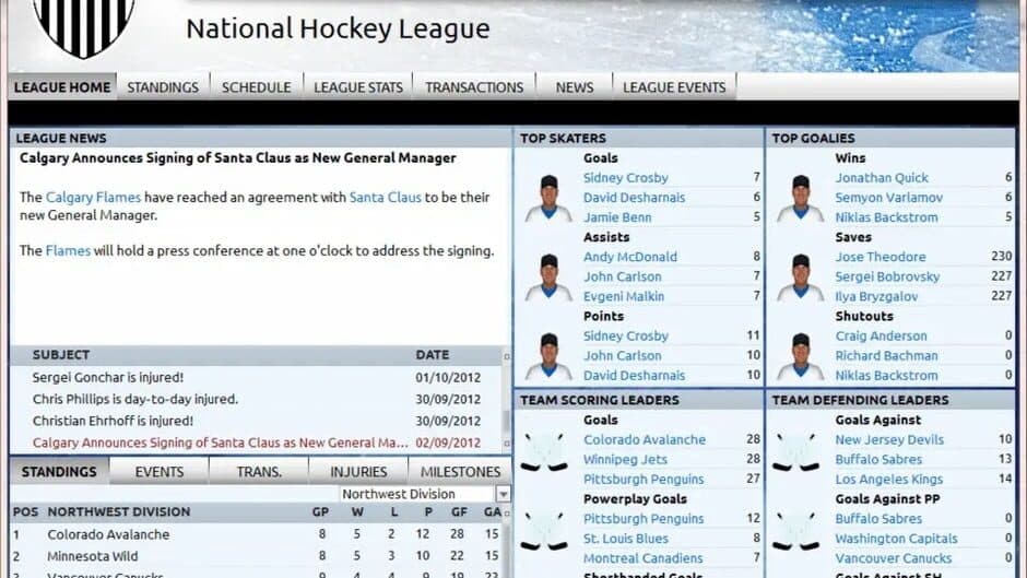 Franchise Hockey Manager 2013 screenshot