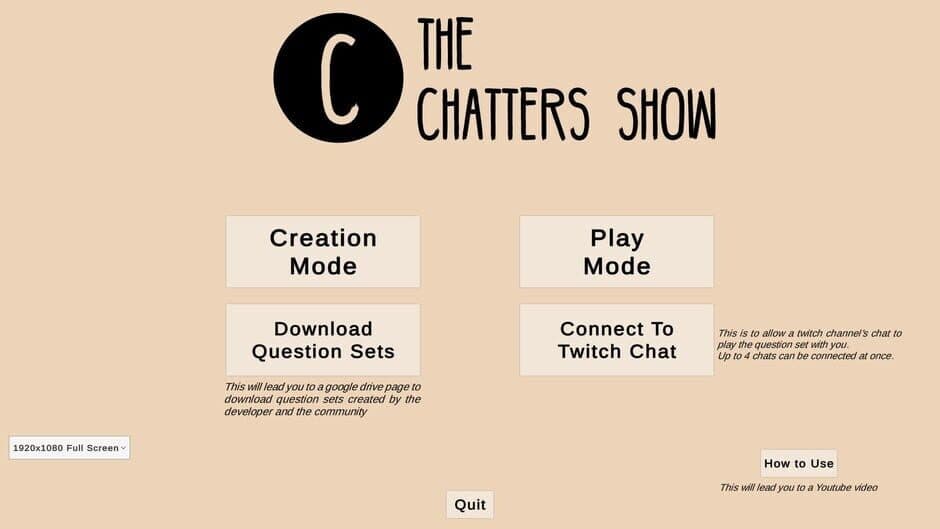 The Chatters Show screenshot