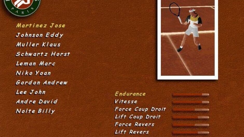 Roland Garros 1997 screenshot