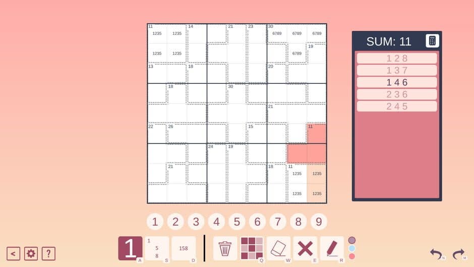 Killer Sudoku screenshot