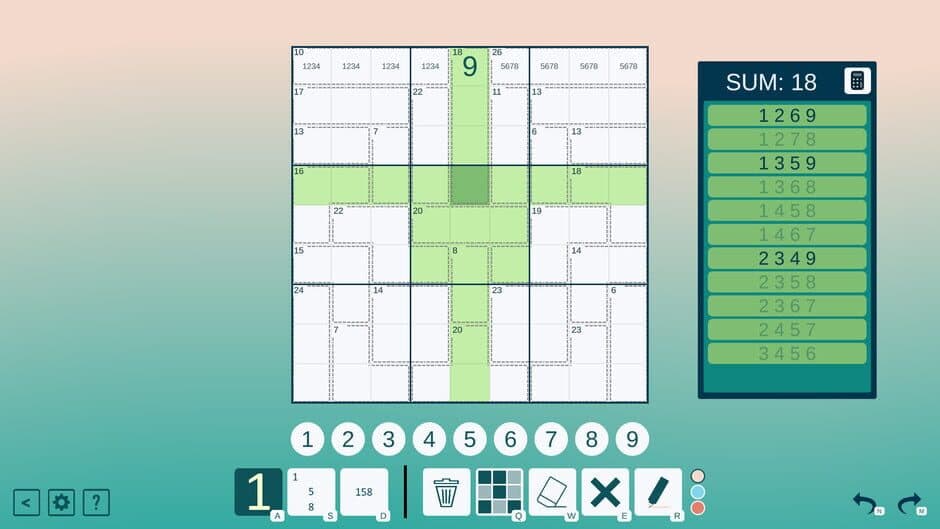 Killer Sudoku screenshot