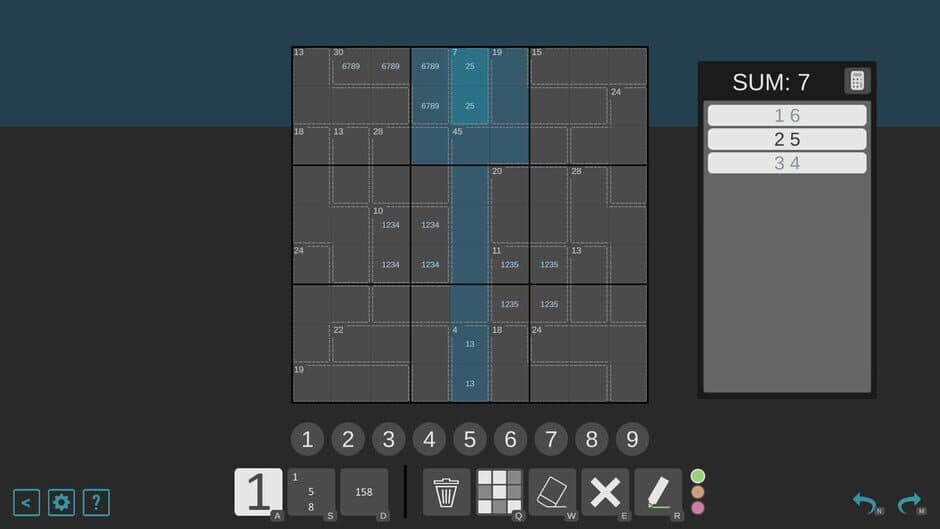Killer Sudoku screenshot