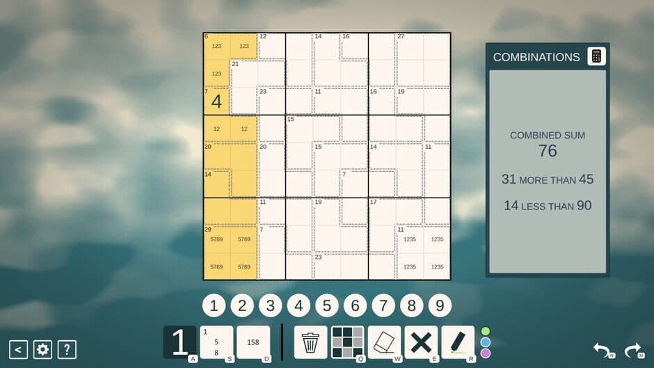 Killer Sudoku screenshot