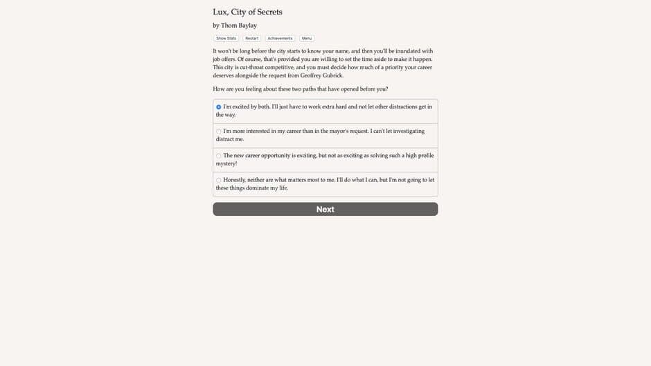 Lux, City of Secrets screenshot