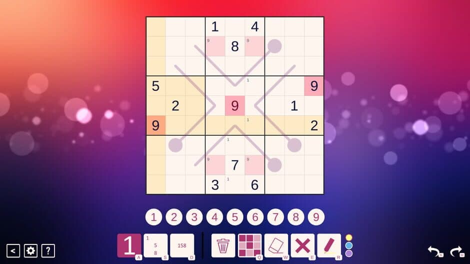 Thermo Sudoku screenshot