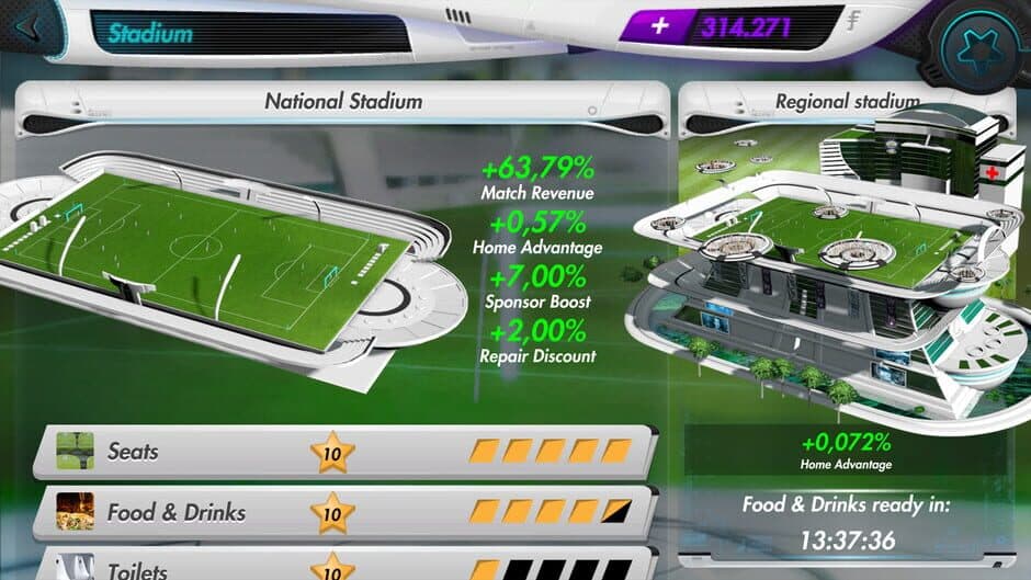 Futuball: Future Football Manager Game screenshot