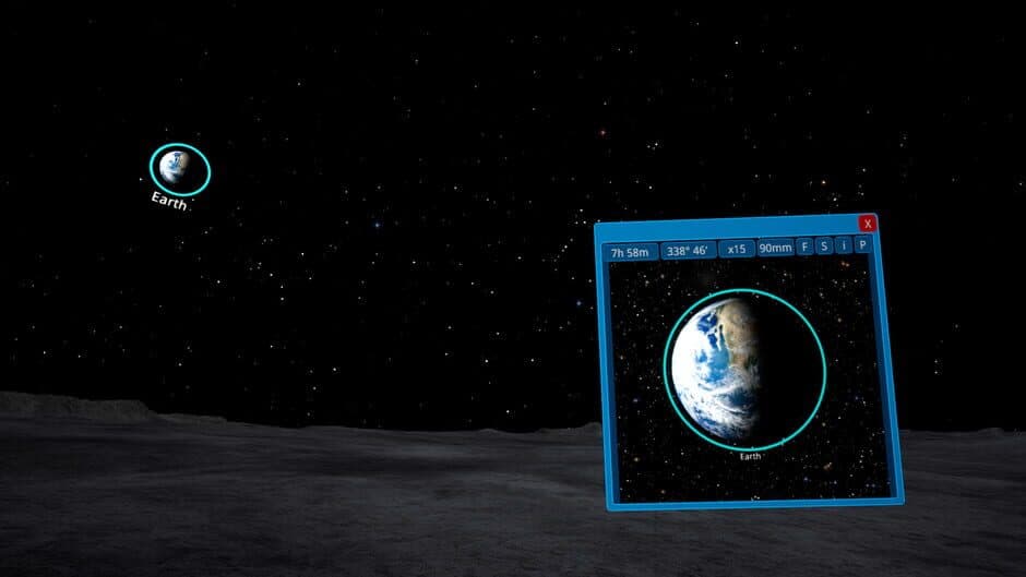 Virtual telescope screenshot
