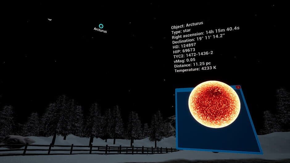 Virtual telescope screenshot