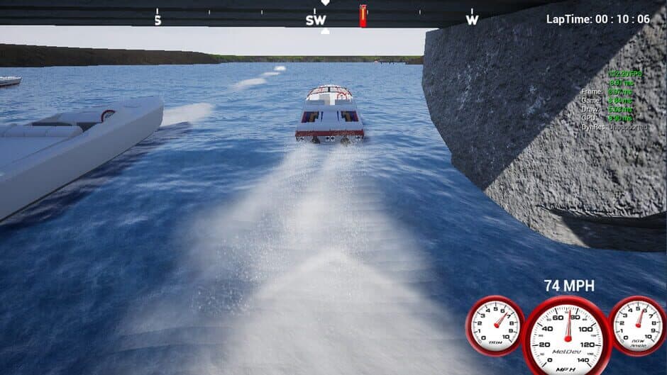 Meldev Power Boat Racing screenshot