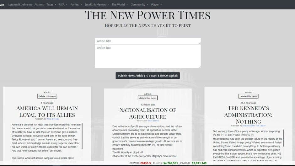 Power screenshot