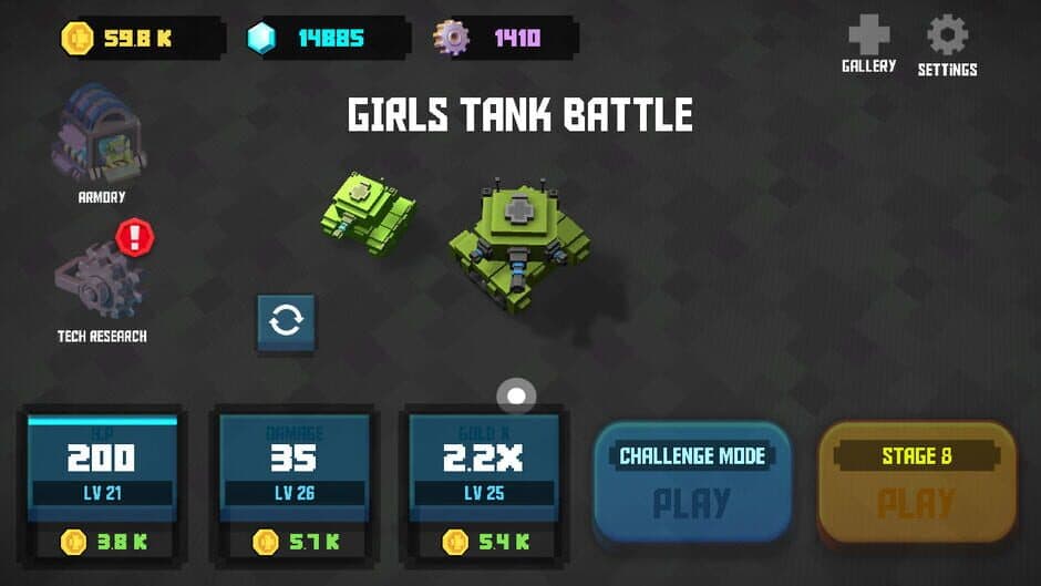 Girls Tank Battle screenshot