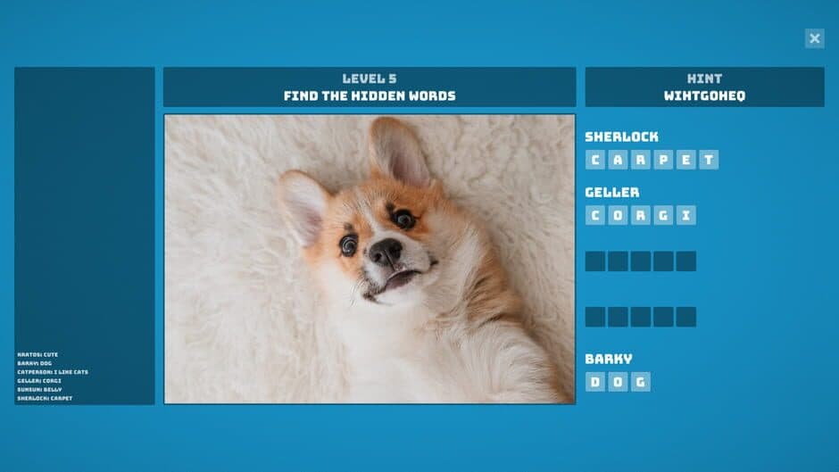 Hidden Words screenshot