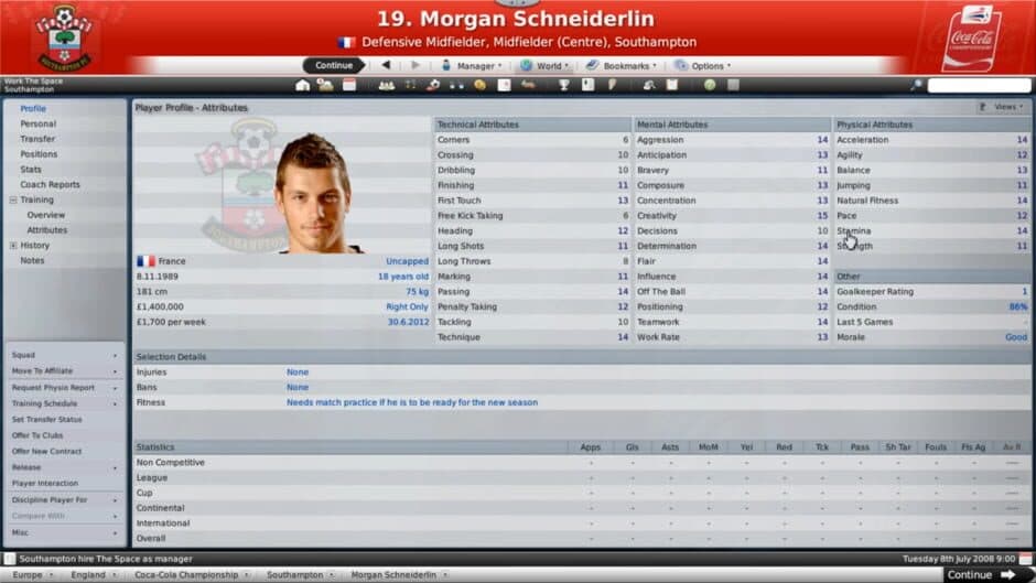 Football Manager 2009 screenshot