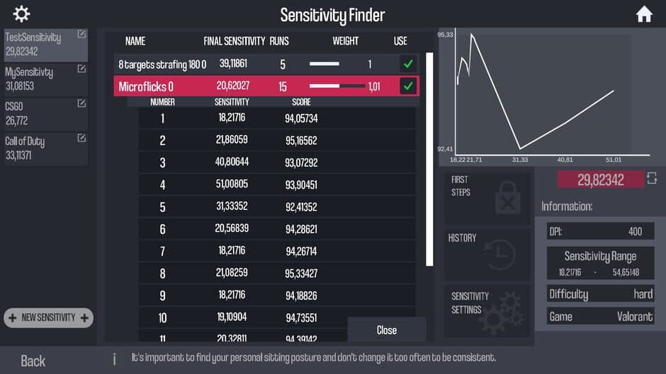Oblivity: Find your perfect Sensitivity screenshot