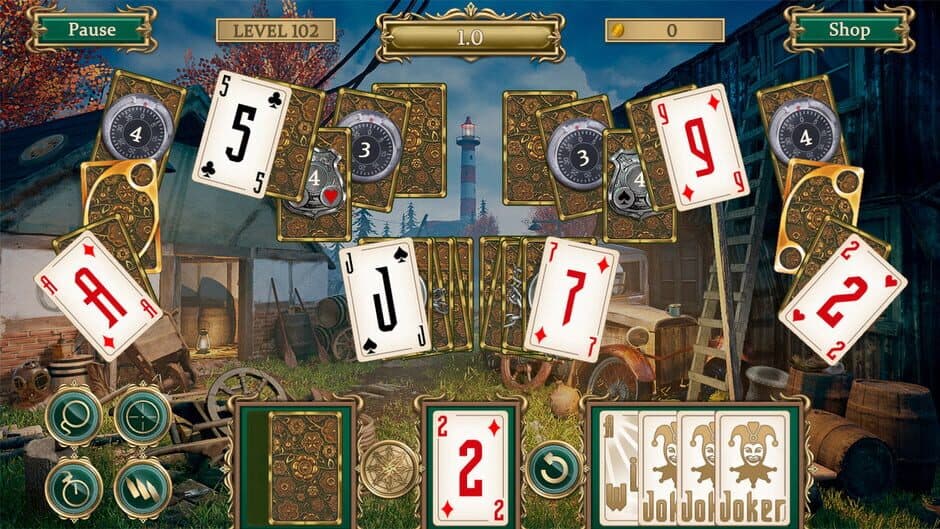 Detective Notes: Lighthouse Mystery Solitaire screenshot