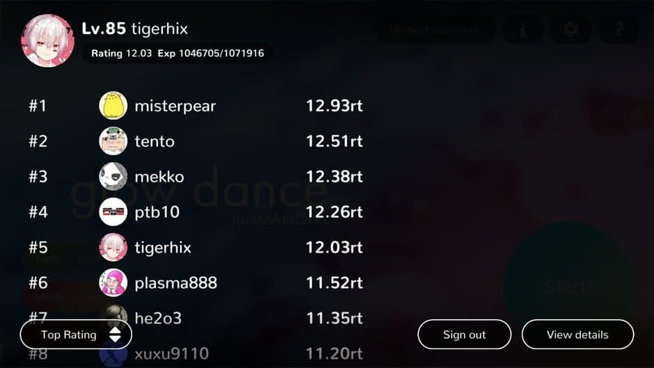 Cytoid screenshot