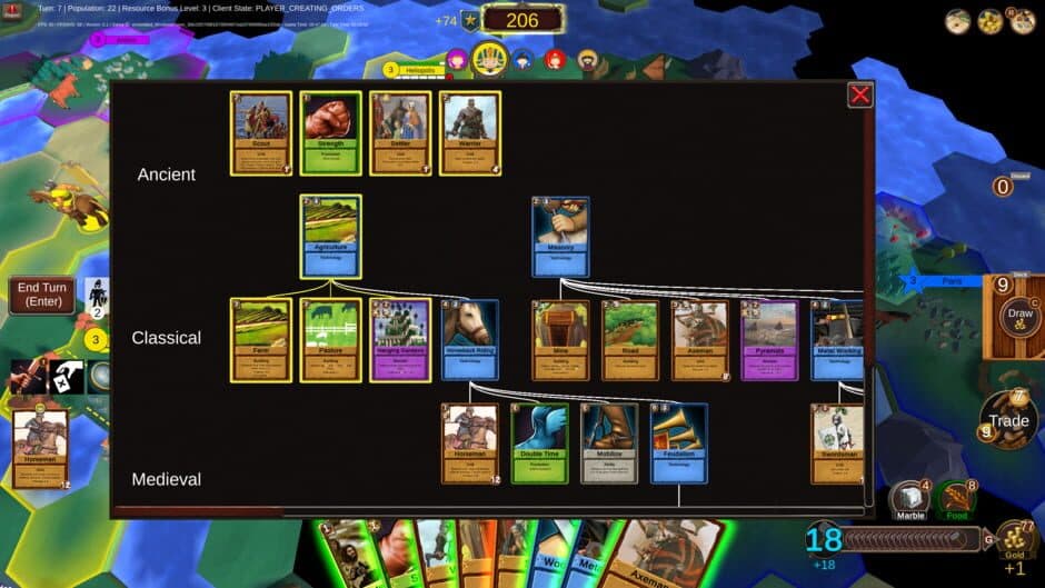 Hexarchy screenshot